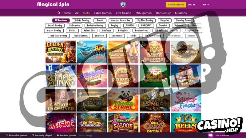 magical-spin slots screenshot