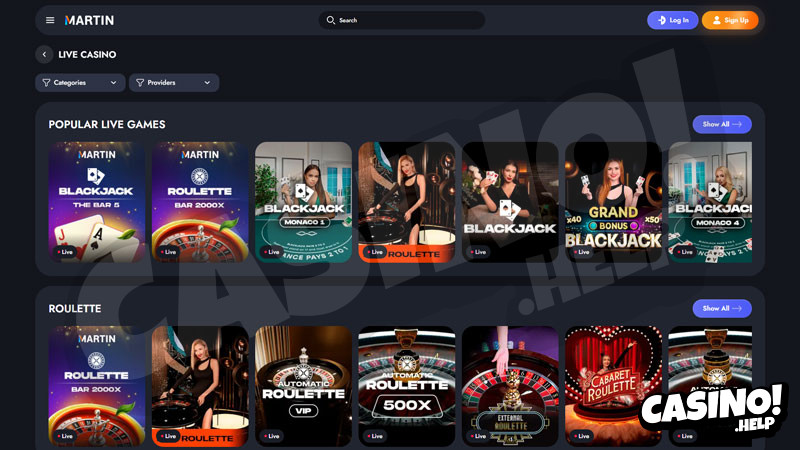 martin live screenshot