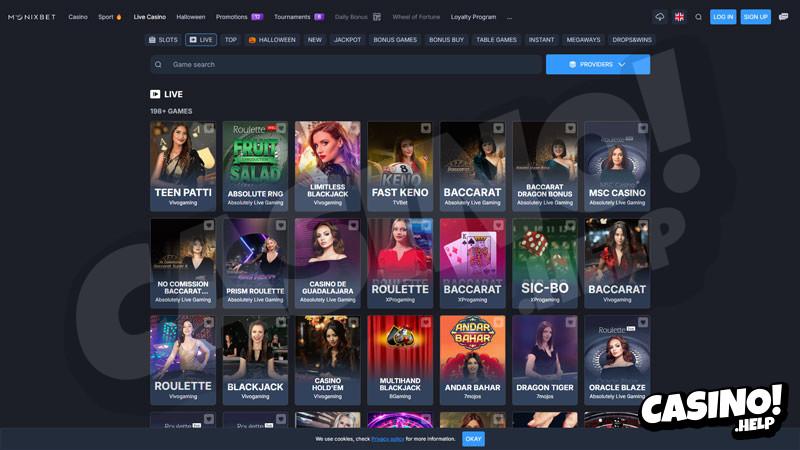 monixbet live screenshot