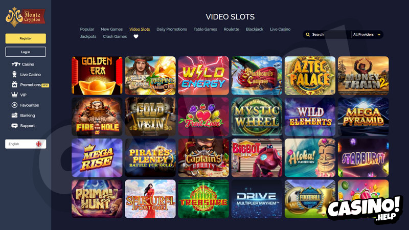 monte-cryptos slots screenshot