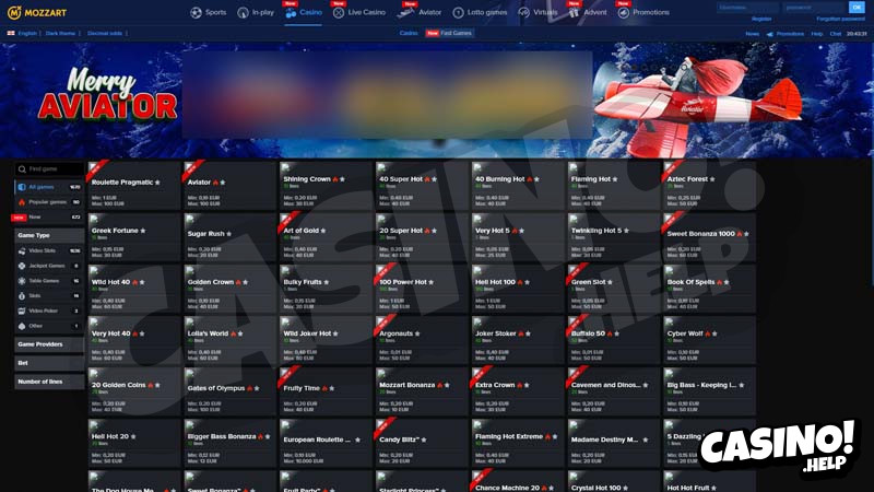 mozzart slots screenshot
