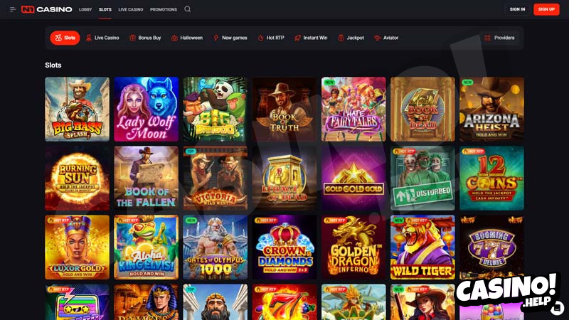n1-casino slots screenshot
