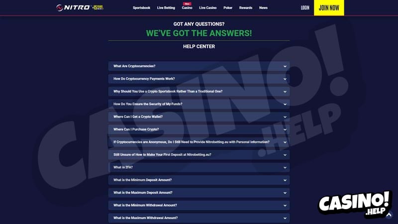 Thumbnail nitrobetting support