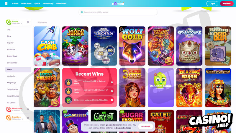 nomini slots screenshot
