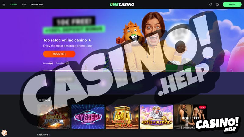 one-casino lobby screenshot