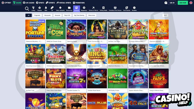optibet-casino slots screenshot