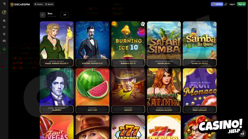 oscarspin slots screenshot