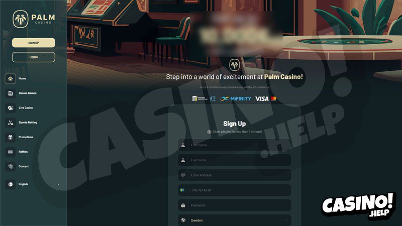 palm-casino lobby screenshot