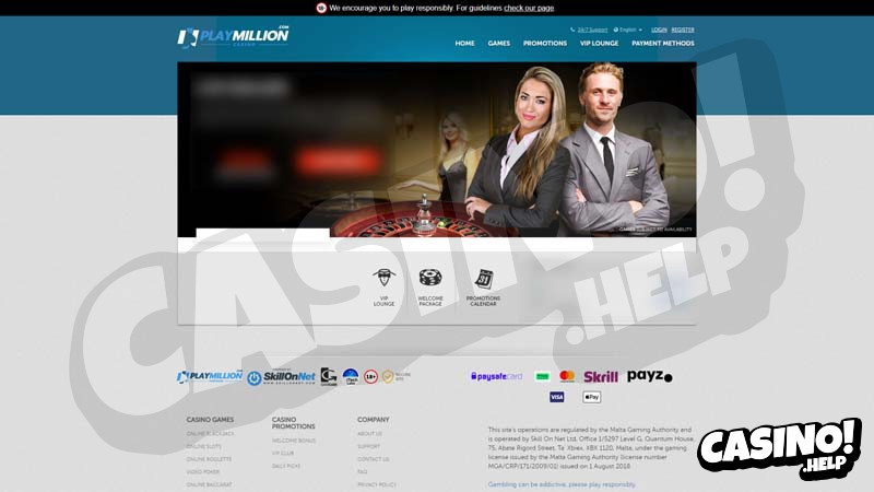 play-million-casino live screenshot