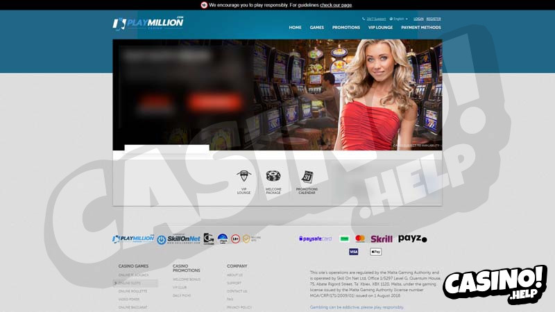 play-million-casino slots screenshot