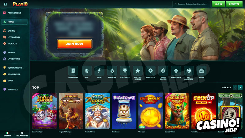 playio lobby screenshot