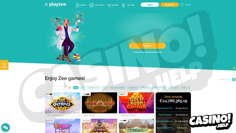 playzee-casino lobby screenshot
