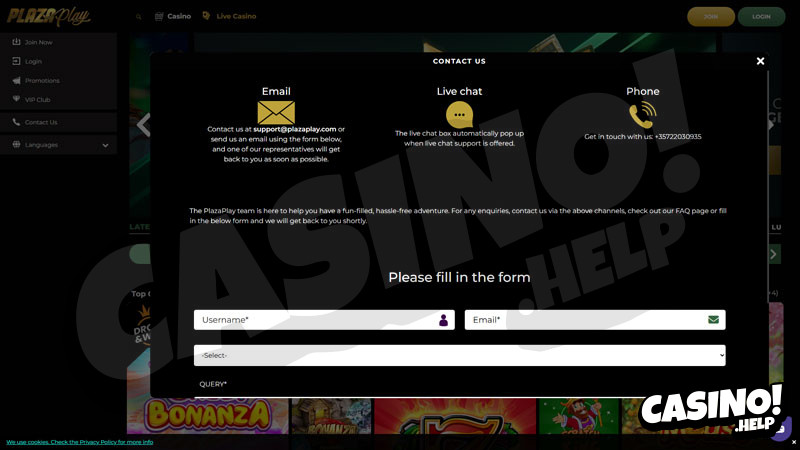 Thumbnail plazaplay support