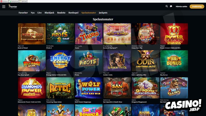 premier-live-casino slots screenshot