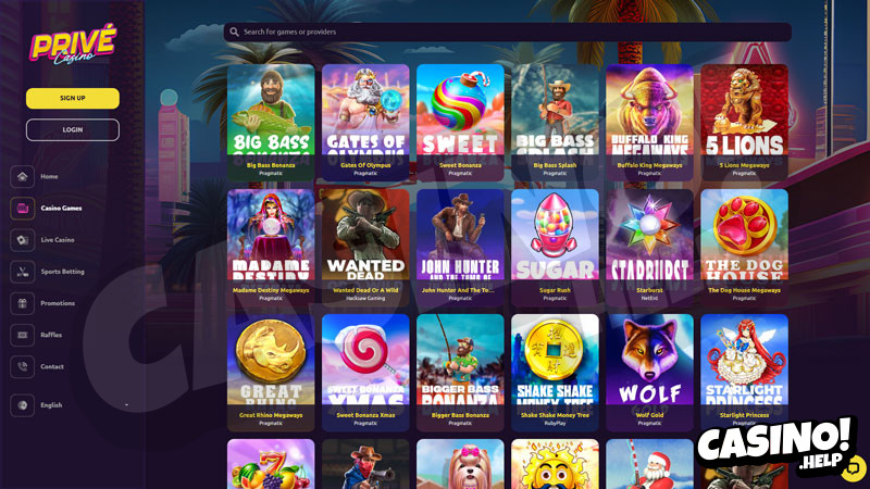 privecasino slots screenshot