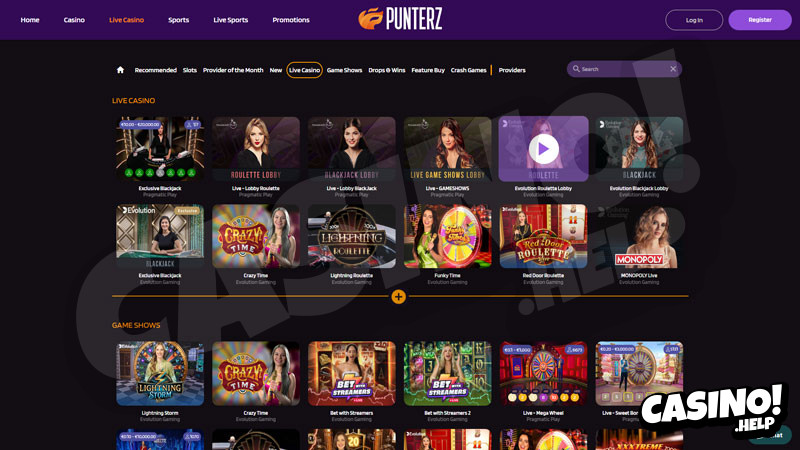 punterz live screenshot