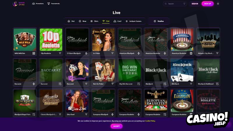 Thumbnail queenspins live