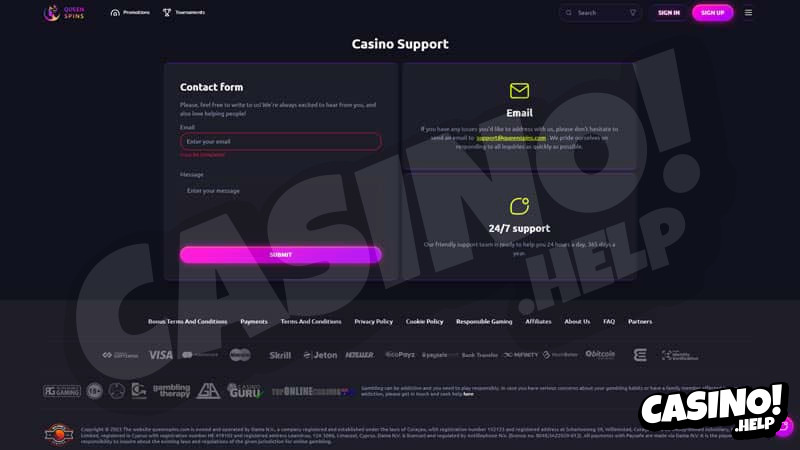Thumbnail queenspins support