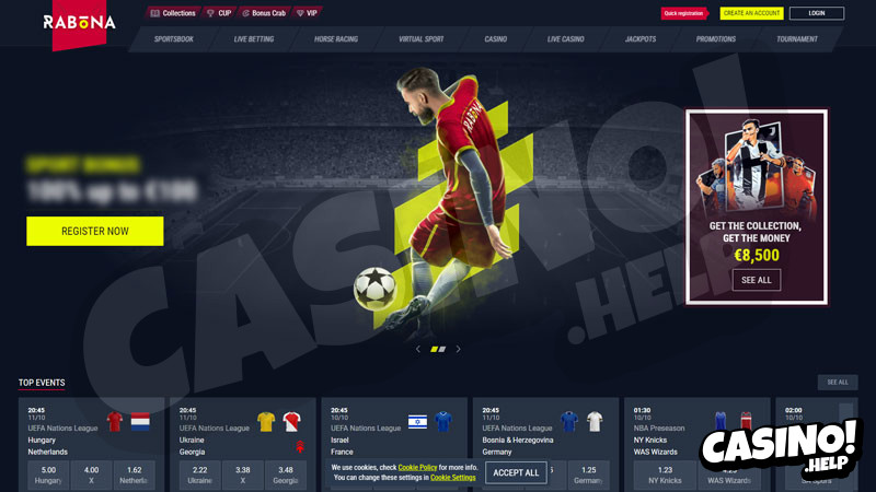 rabona lobby screenshot