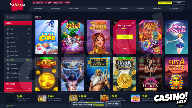 rabona slots screenshot
