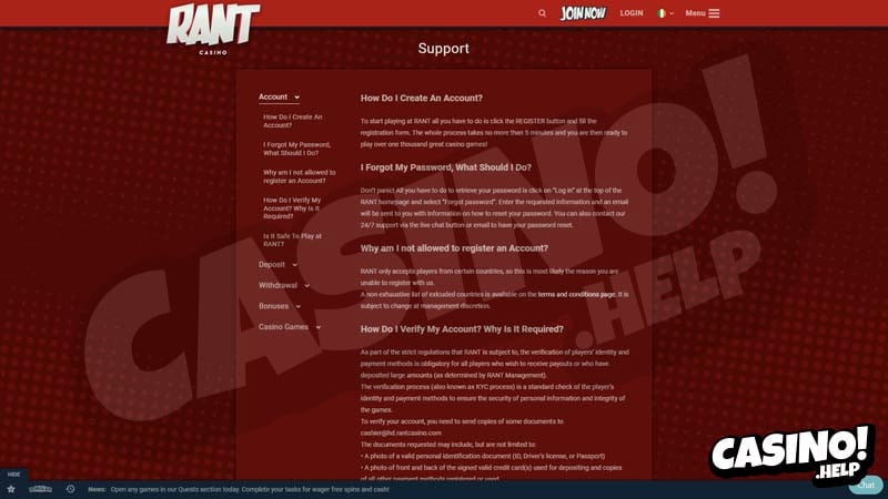 Thumbnail rant-casino support