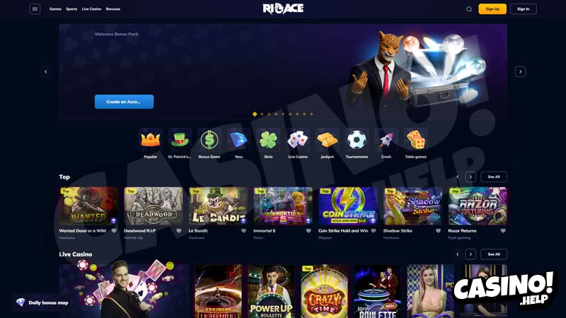 rioace lobby screenshot