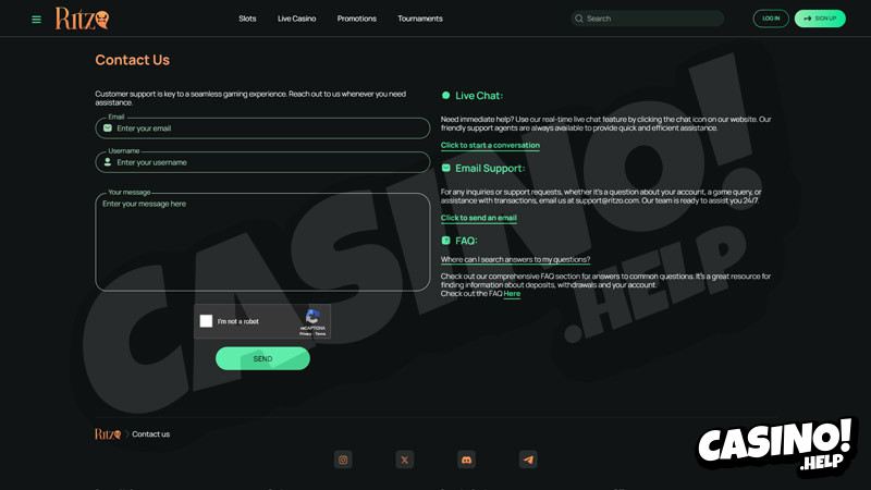 Thumbnail ritzo support
