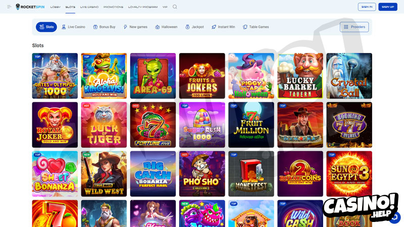 rocketspin slots screenshot