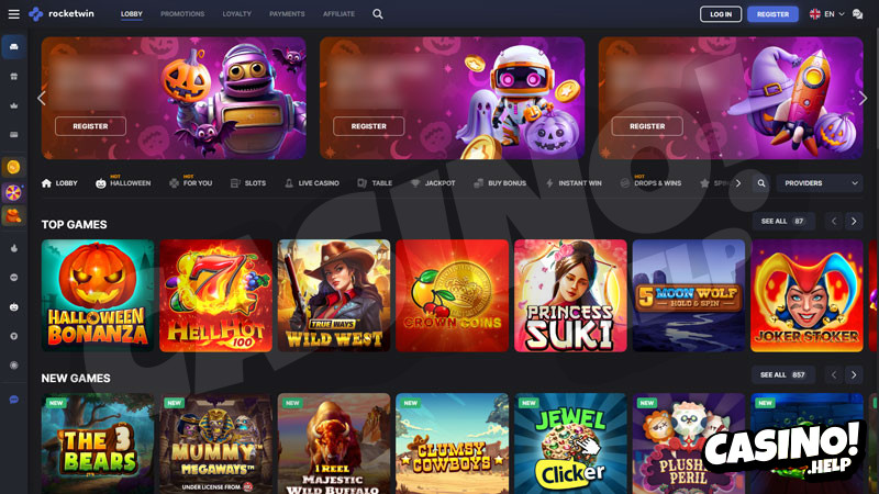 rocketwin lobby screenshot