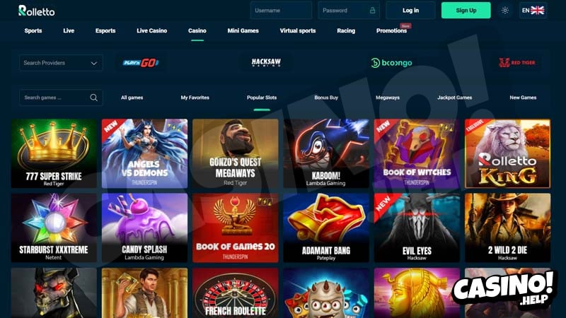 rolletto slots screenshot