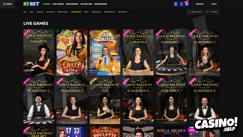rtbet live screenshot