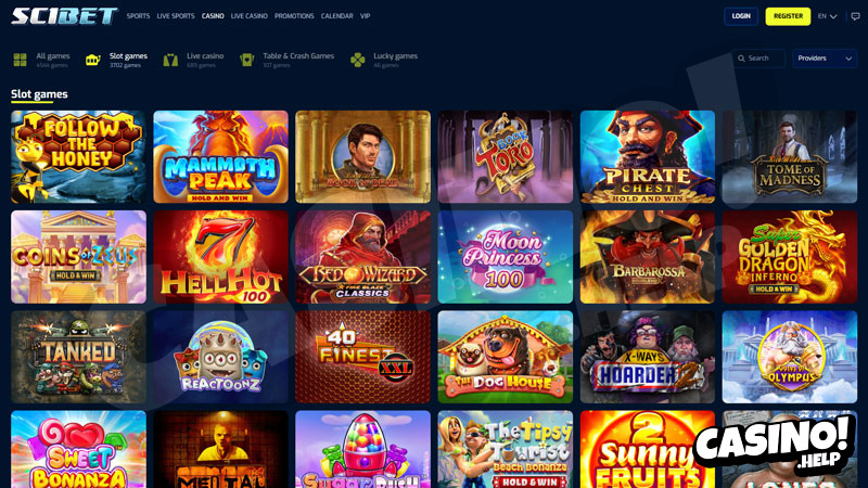 scibet slots screenshot
