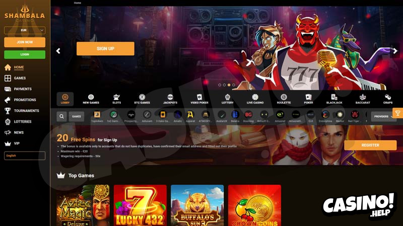 shambala lobby screenshot