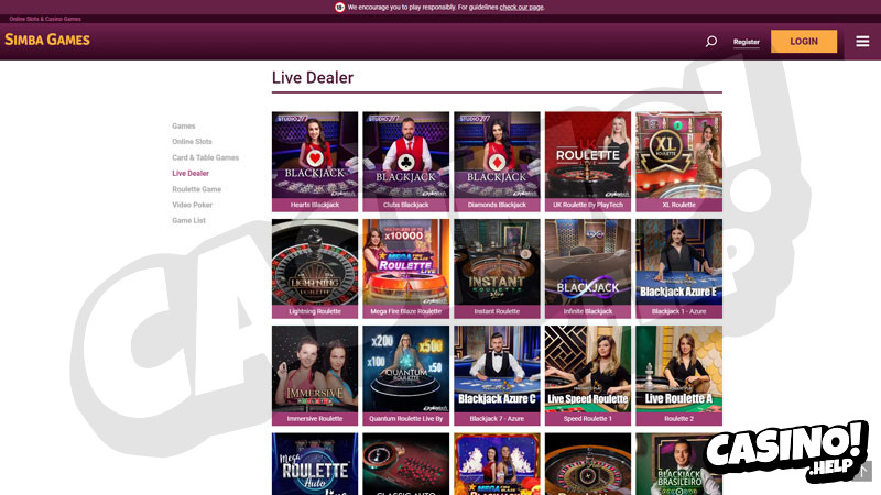simbagames live screenshot