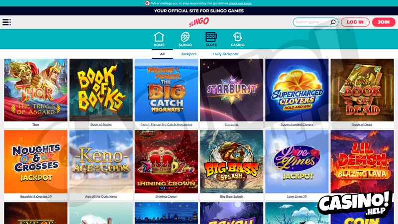 slingo-casino slots screenshot