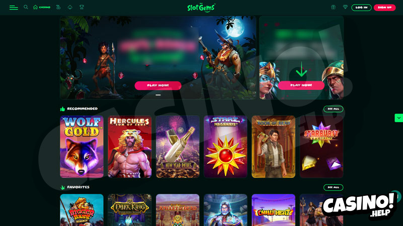 slotgems lobby screenshot