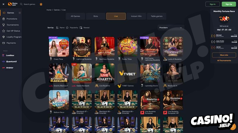 Thumbnail slotozen live
