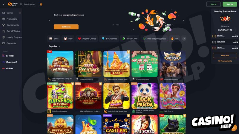 Thumbnail slotozen lobby