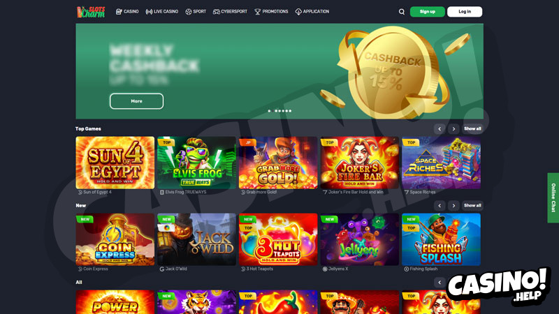 slots-charm lobby screenshot