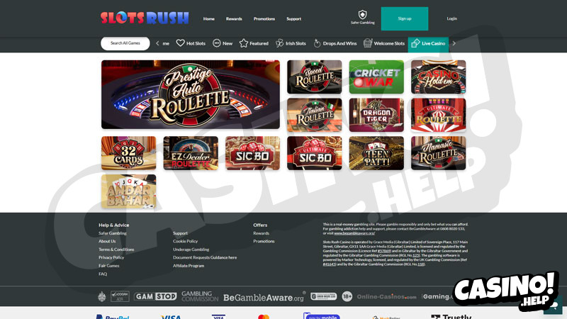 Thumbnail slots-rush live