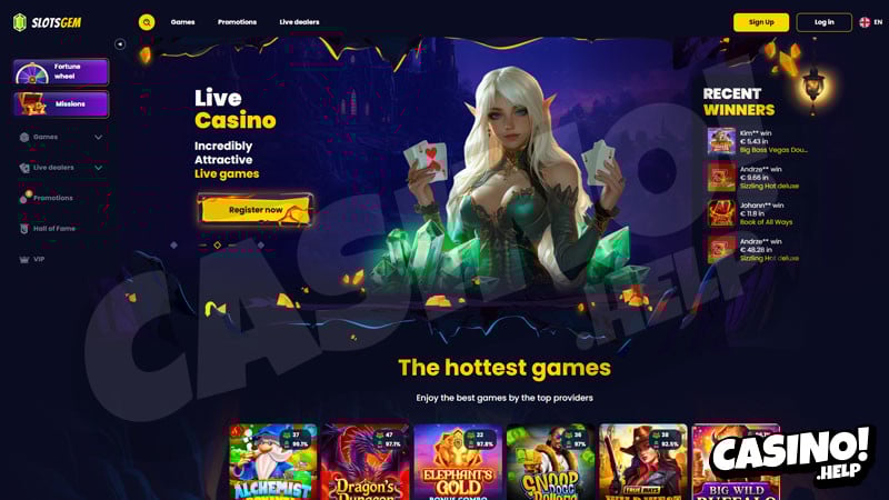 slotsgem lobby screenshot