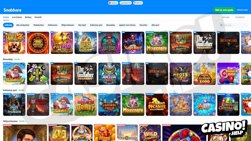 snabbare-casino slots screenshot