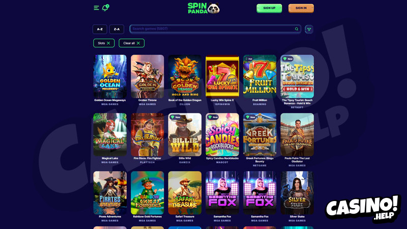 spin-panda slots screenshot