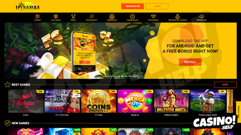 spinamba lobby screenshot