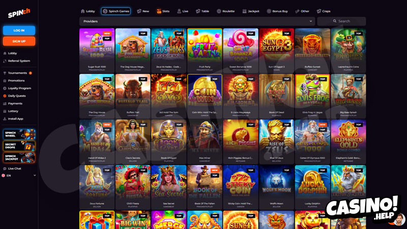 spinch slots screenshot