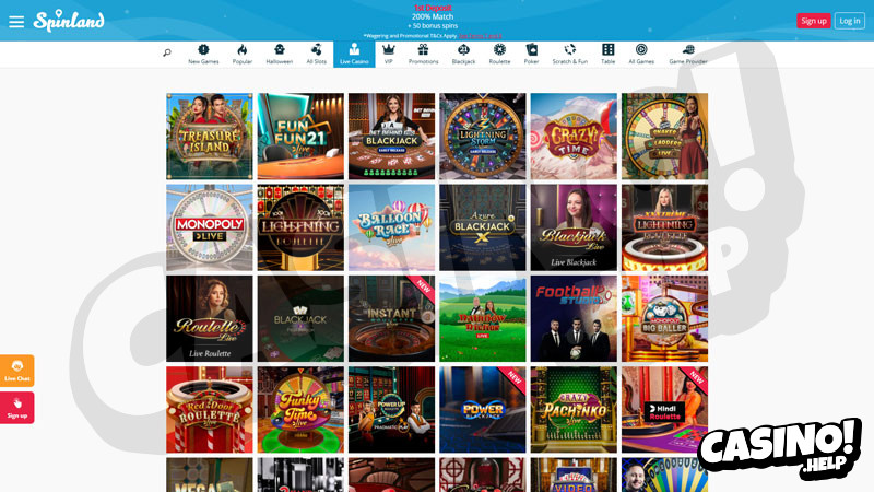Thumbnail spinland-casino live