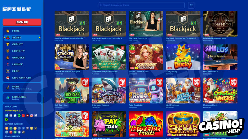 Thumbnail spinly slots