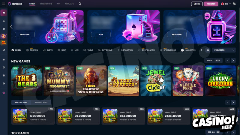 spinspace lobby screenshot