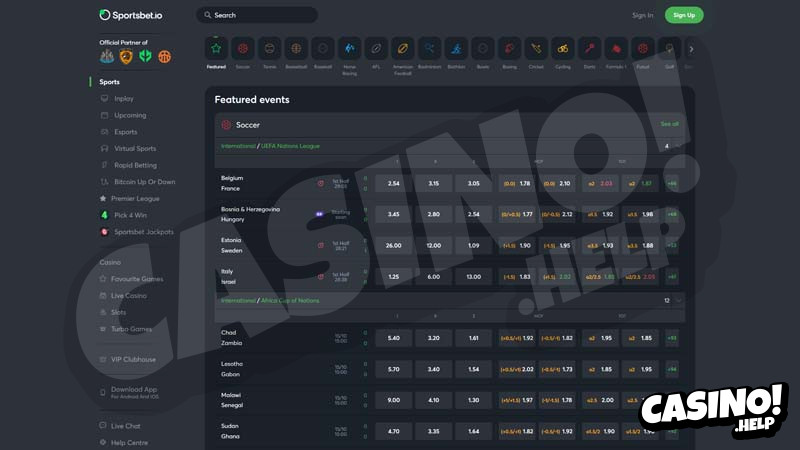 sportsbet-io lobby screenshot
