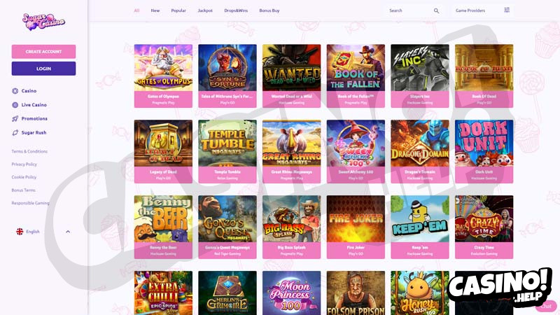 sugarcasino slots screenshot